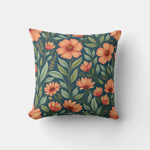 flower-patterned cushion