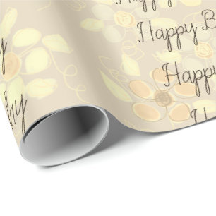 Flower Patterned Designer Wrapping Paper