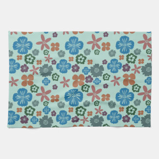 Flower Patterned Kitchen towel/ tea towel