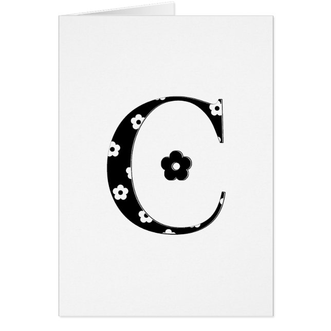 Flower Patterned Letter C (Front)
