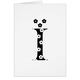 flower Patterned Letter I