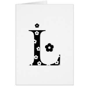 flower Patterned Letter L