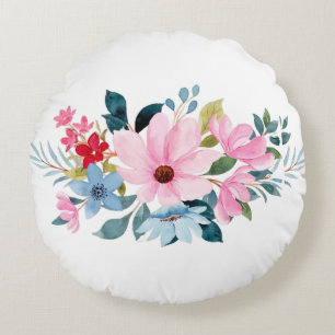 Flower Patterns  Round Cushion