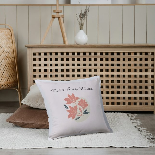 Flower Personalised Throw Pillow (Creator Uploaded)