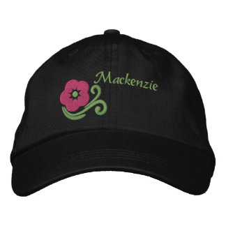 Flower Personalized Embroidered Baseball Hat