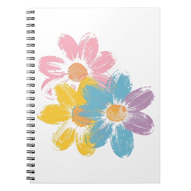 Flower petal pattern notebook (Front)