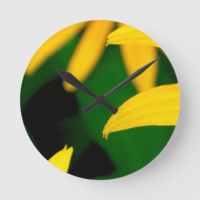 Flower Petals Acrylic Wall Clock (Front)