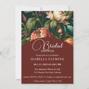 Flower Petals Bridal Shower Invitation