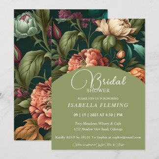 Flower Petals Bridal Shower Invitation