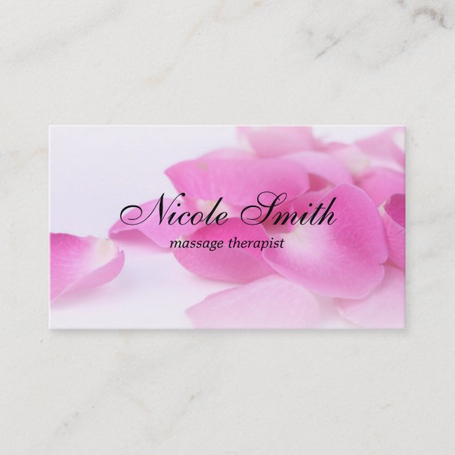 Flower Petals Business Card (Front)