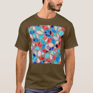 Flower Petals Colourful Pattern T-Shirt