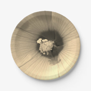 Flower Photo Custom Paper Plates 7 in