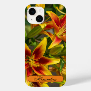 Flower Photography, Orange and Yellow Daylily Case-Mate iPhone 14 Case