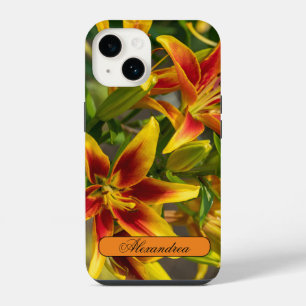 Flower Photography, Orange and Yellow Daylily iPhone 14 Case