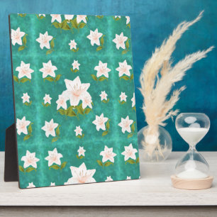 Flower picture decor plaque