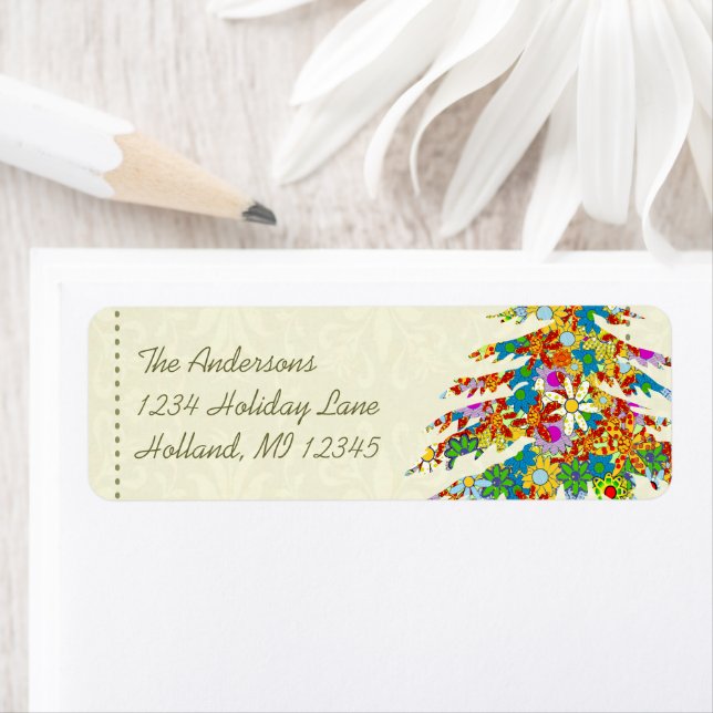 Flower Pine Tree  Return Address (Insitu)