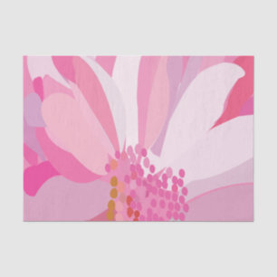 Flower Pink Daisy Flower Tissue Paper