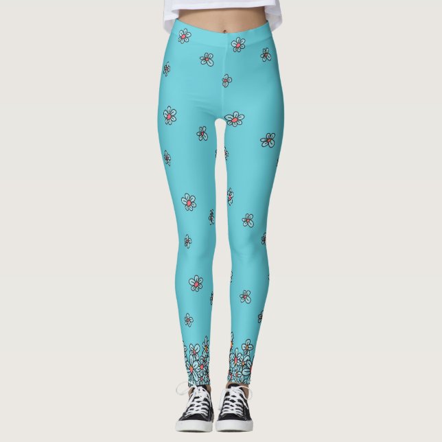 Flower Pop Leggings (Front)
