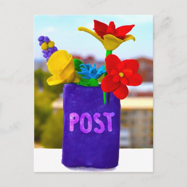 Flower post ostcard postcard (Front)