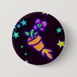 Flower Pot Rocket  Aliens In Outer Space Pin