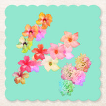 Flower Power 1 Paper Coaster