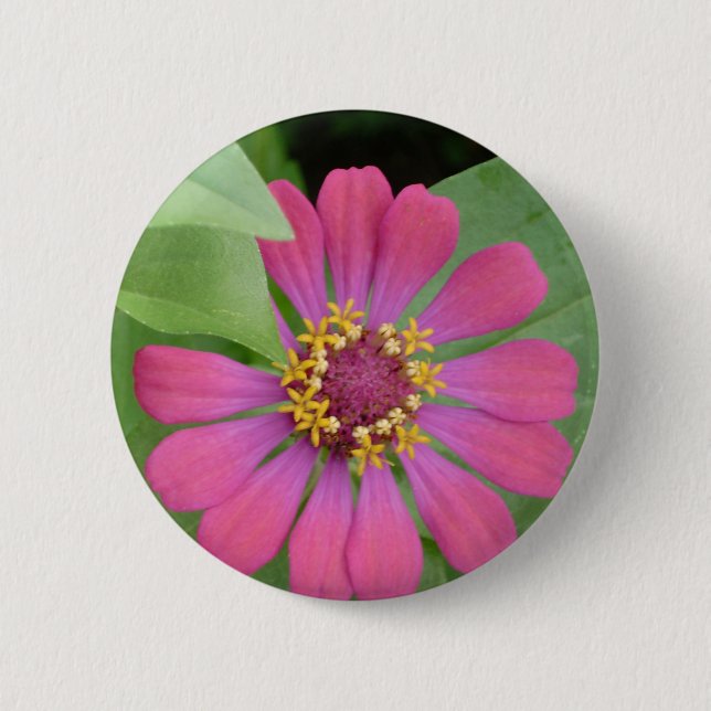 Flower Power 6 Cm Round Badge (Front)