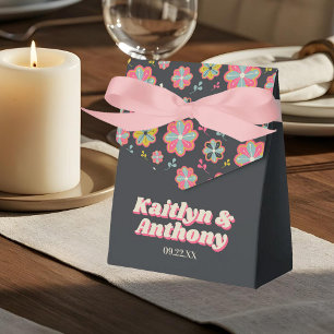 Flower Power 70's Retro Groovy Wedding Favour Box