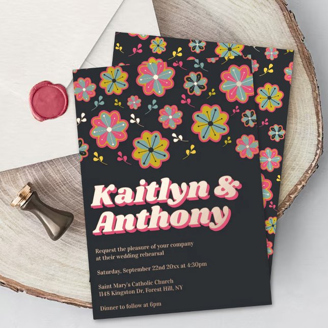 Flower Power 70's Retro Groovy Wedding Rehearsal (Creator Uploaded)