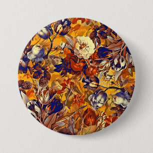 Flower power 7.5 cm round badge