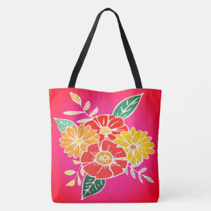 Flower Power #9 Sangria Tote Bag