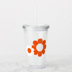 Flower Power Acrylic Tumbler
