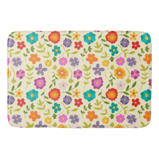 Flower power bath mat