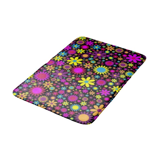 Flower Power Bath Mat (Angled)