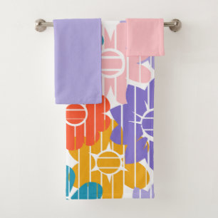 Flower Power Bath Towel Set