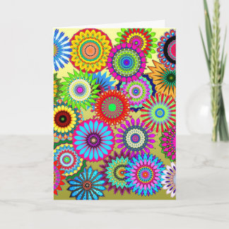 Flower Power Blank Card