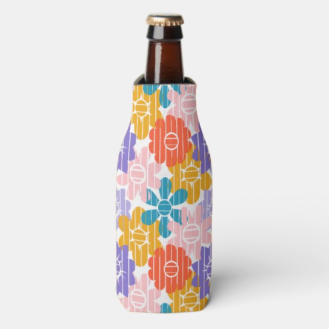Flower Power  Bottle Cooler (Bottle Front)