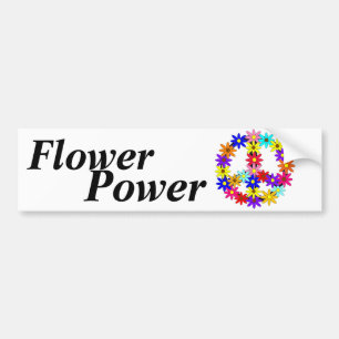 Flower Power Bumper Sticker