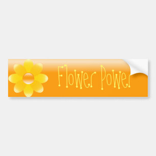 Flower Power Bumper Sticker