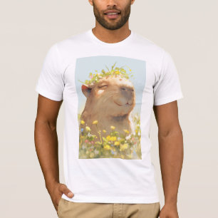 Flower Power Capybara T-Shirt