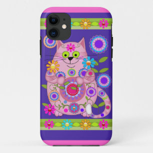 Flower Power Cat Case-Mate iPhone Case