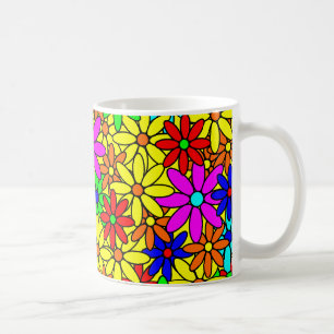 Flower Power Collage Coffee Mug