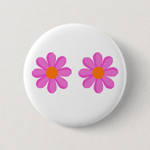 Flower Power cute 6 Cm Round Badge