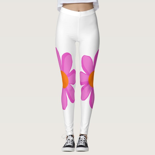 Flower Power cute  Leggings (Front)