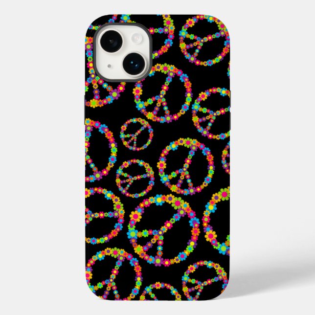 Flower Power Daisy Peace Case-Mate iPhone Case (Back)