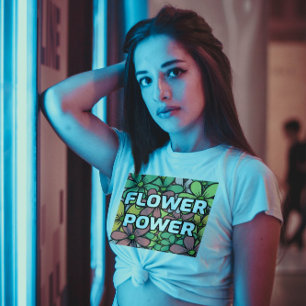 FLOWER POWER DAISY T-SHIRTS WOMENS MOM SISTER