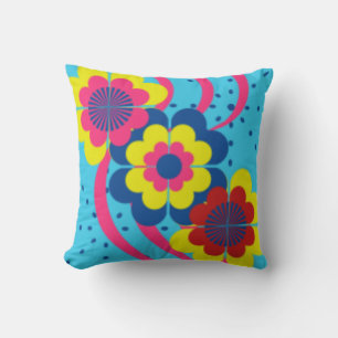 FLOWER POWER DESIGNER PILLOWS - UNIQUE GIFTS  ART