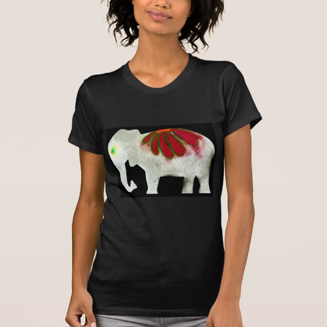 Flower Power Elephant T-Shirt (Front)
