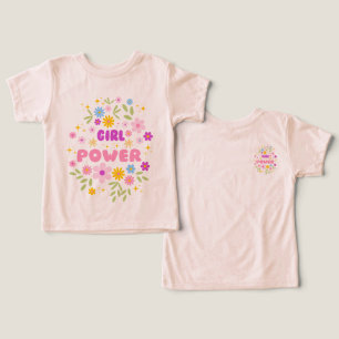 Flower Power "Girl Power" Toddler & Youth Tee