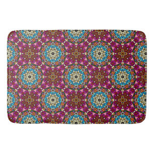 Flower Power Groovy Garden  Bath Mat