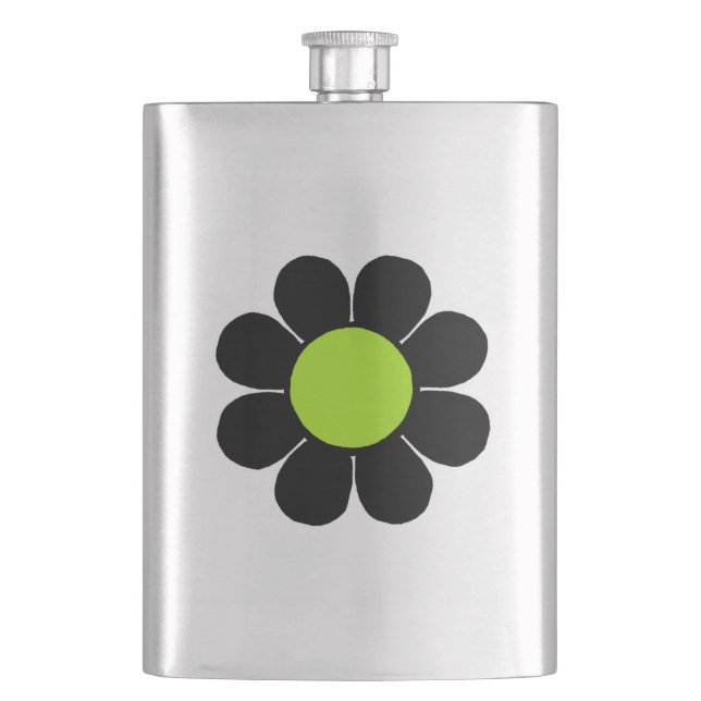 Flower Power Hip Flask (Front)